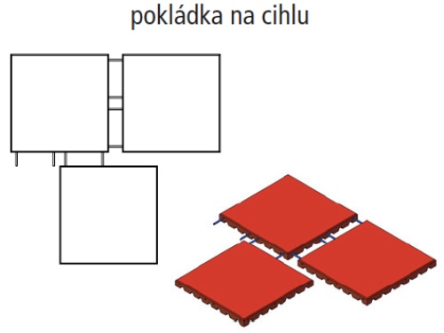 Elastická dlažba hladká